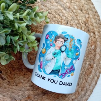 Taza científico con nombre personalizado