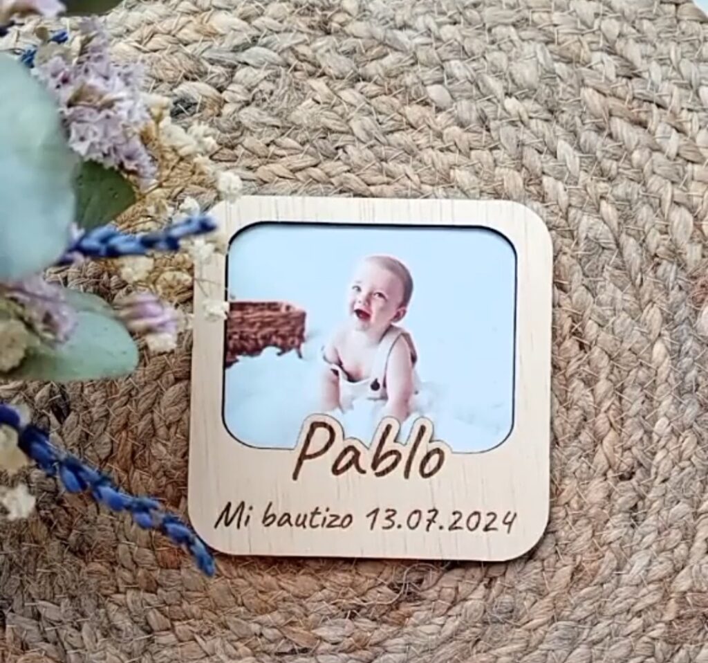 marco de fotos personalizado para bebé
