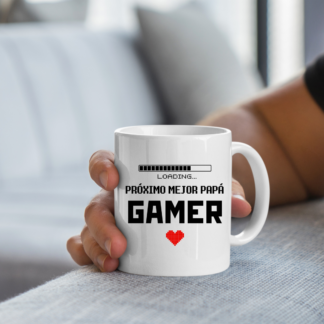 Taza "Proximo mejor papá gamer"